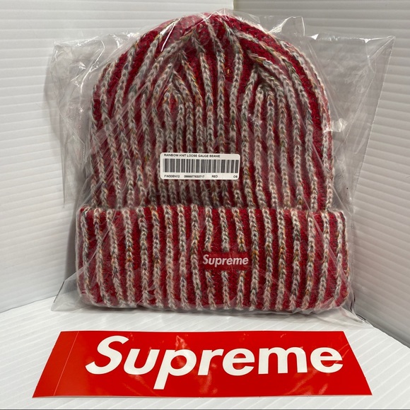 supreme rainbow beanie
